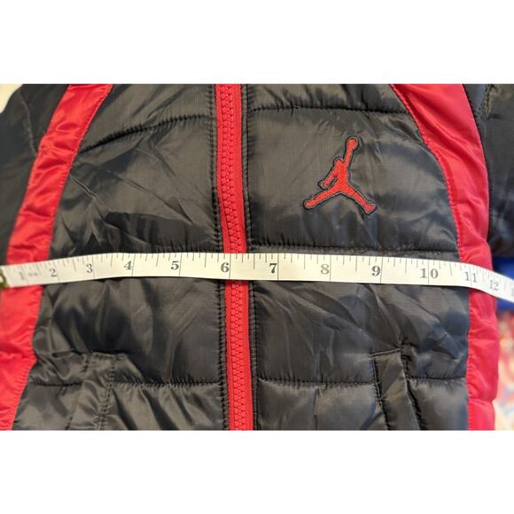 Air Jordan Puffer Jacket Toddler Sz 18 Month Hooded Full Zip Lined Logo - Picture 10 of 13